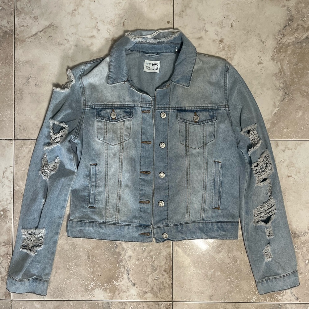 Distressed Jean Jacket